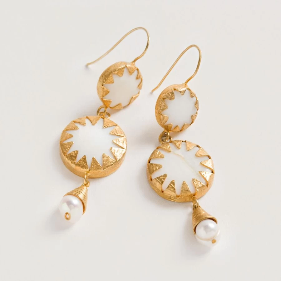 Freya Rose Warrior Medallion Earrings for Women - Stylish Bohemian Jewelry