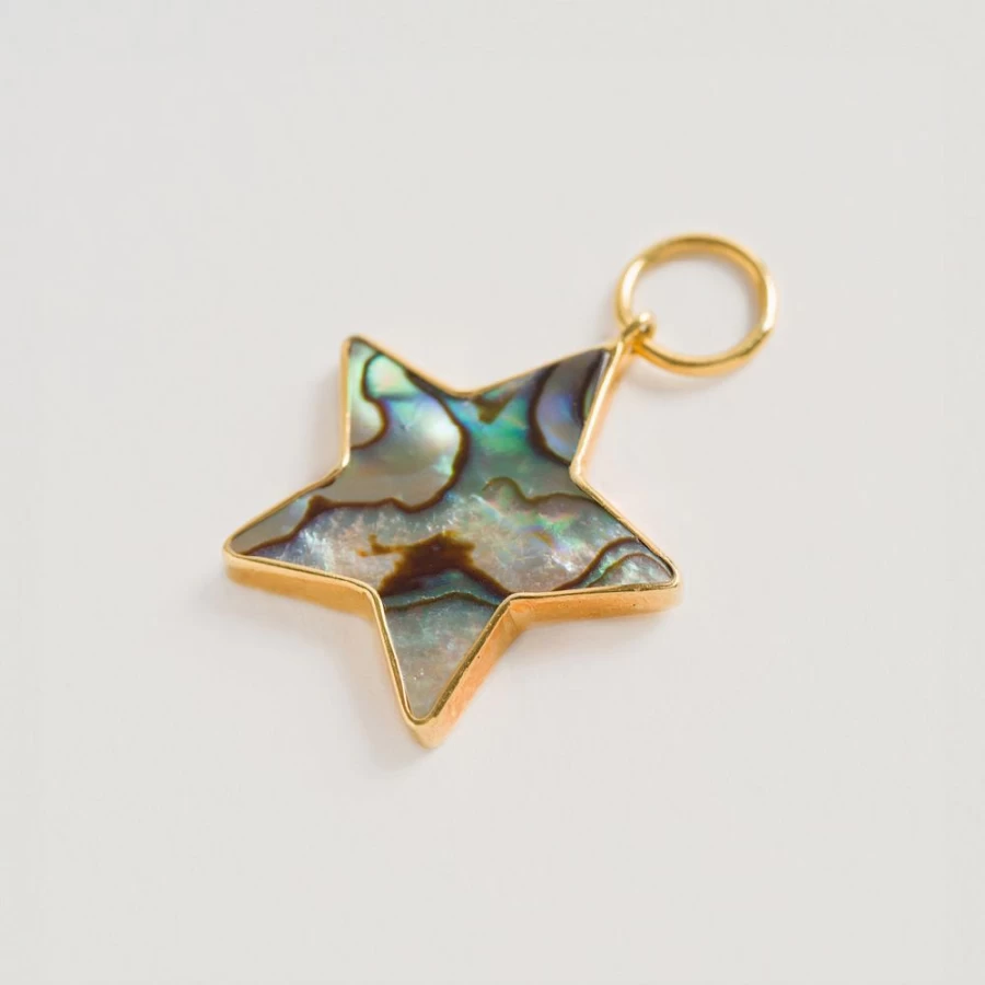 Freya Rose Women's Star Shaped Paua Shell Pendant Necklace
